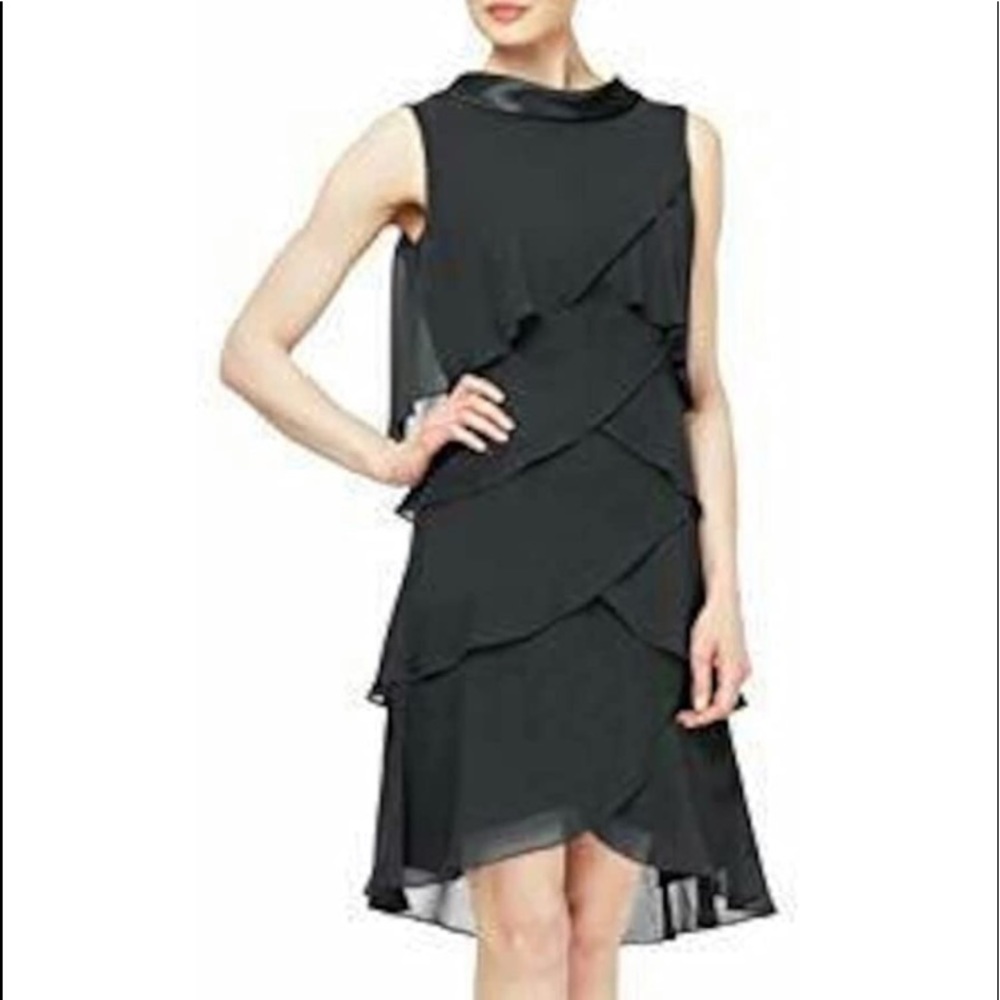 Black size 12 , Cocktail , wedding guests Dress100% PolyesterHand WashPull On